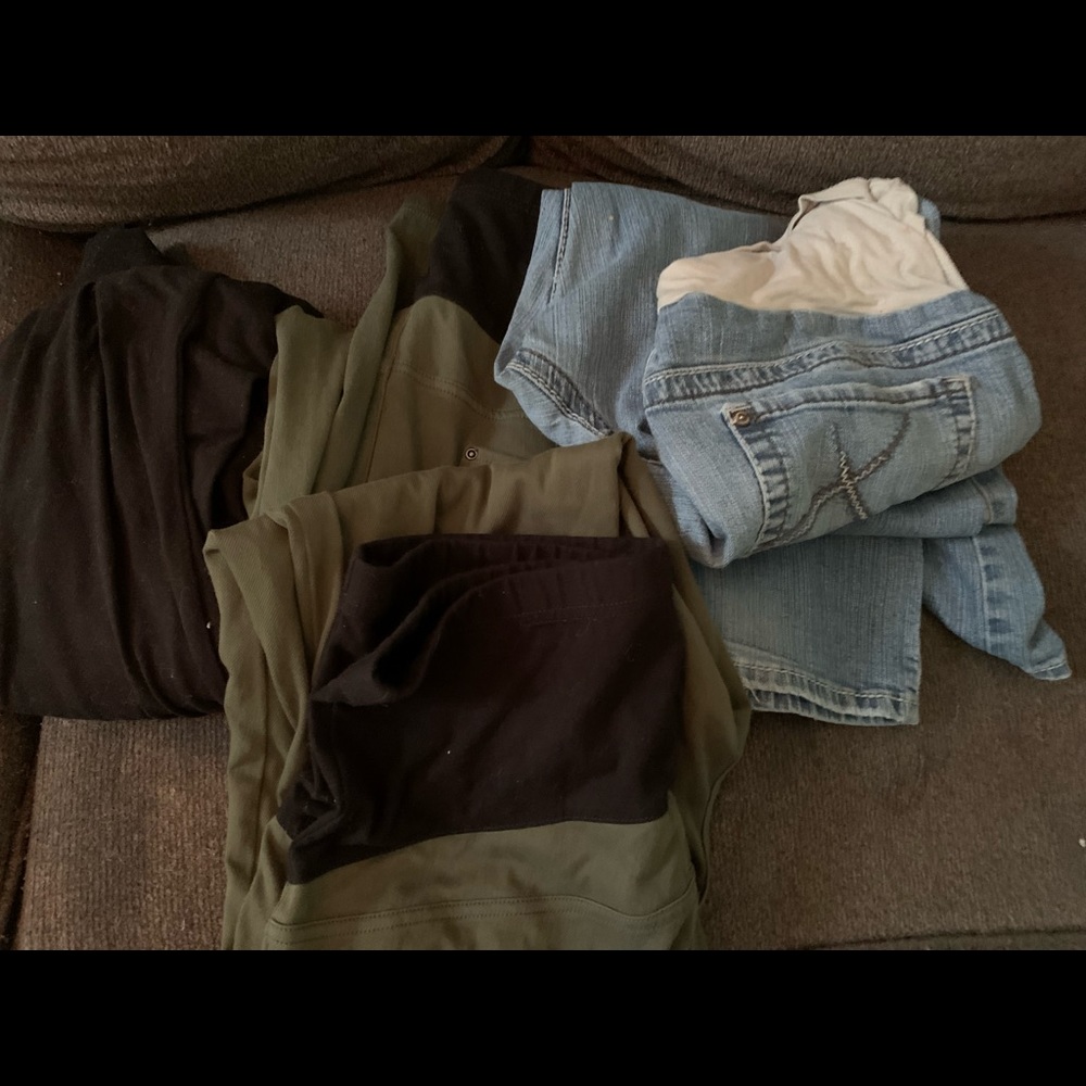 3 jeans one legging maternity